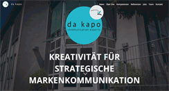 Desktop Screenshot of da-kapo.de